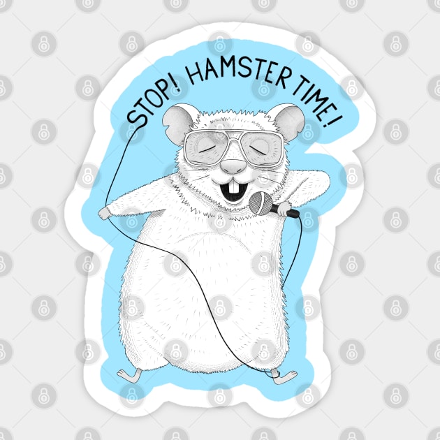 Hamster Time! | Animal Karaoke Collection Sticker by DrawingEggen